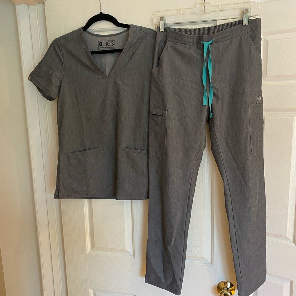 Figs Scrub Set - XS Graphite Gray